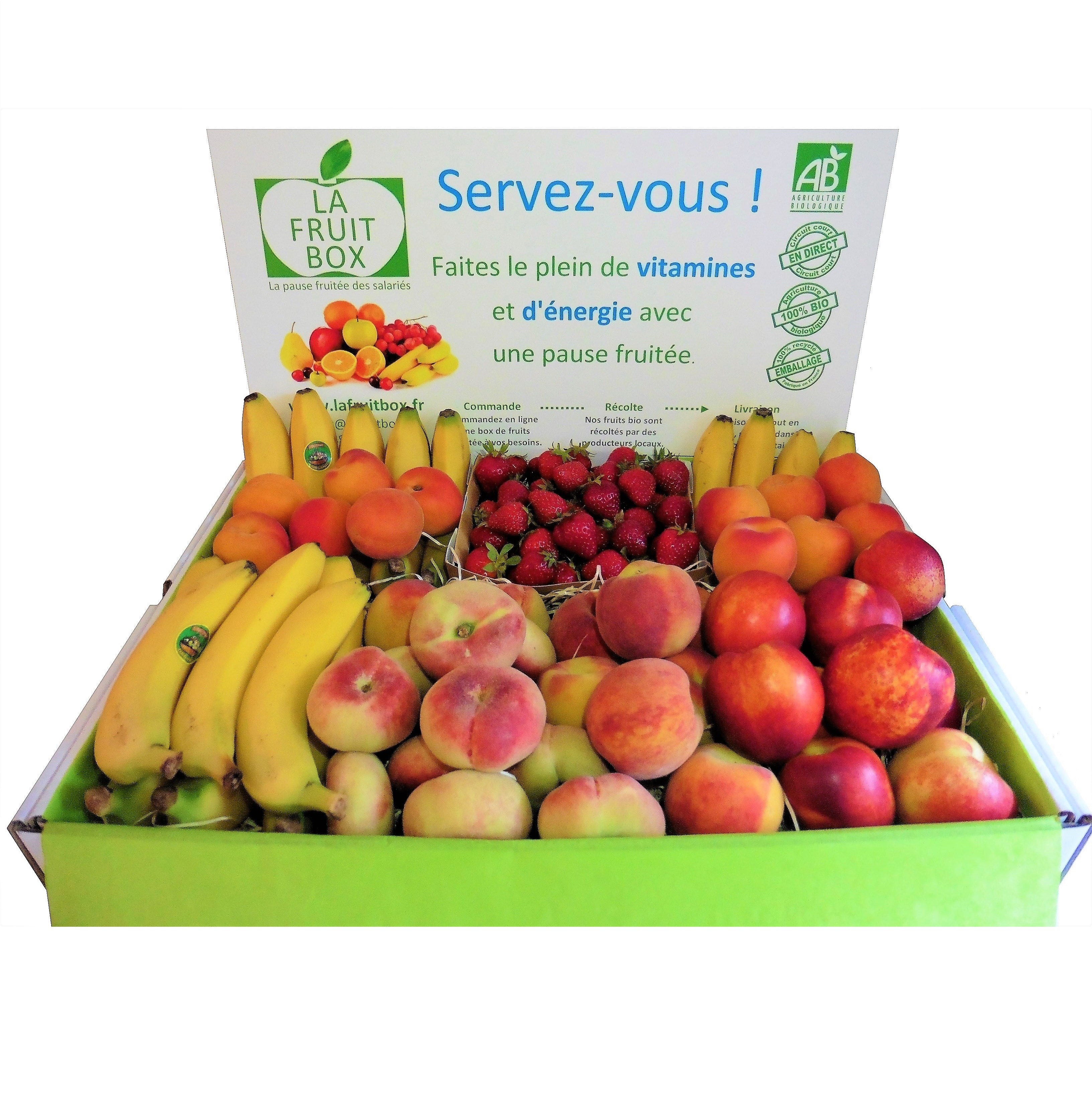 lafruitbox livraison corbeille fruits bio bureau nantes
