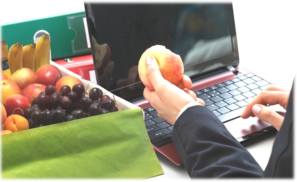 lafruitbox corbeille de fruits bio au bureau